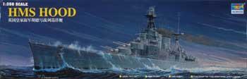 military,scale model ship,HMS Hood Battleship -- Plastic Model Military Ship Kit -- 1/350 Scale -- #05302